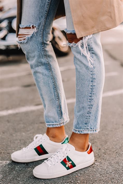 what to wear with black gucci sneakers|Gucci style shoes.